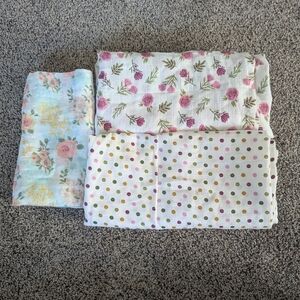Little Journey 100% Cotton Muslin Baby Swaddles